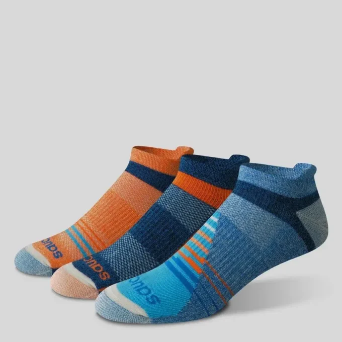 Inferno merino wool blend no show 3-pack sock