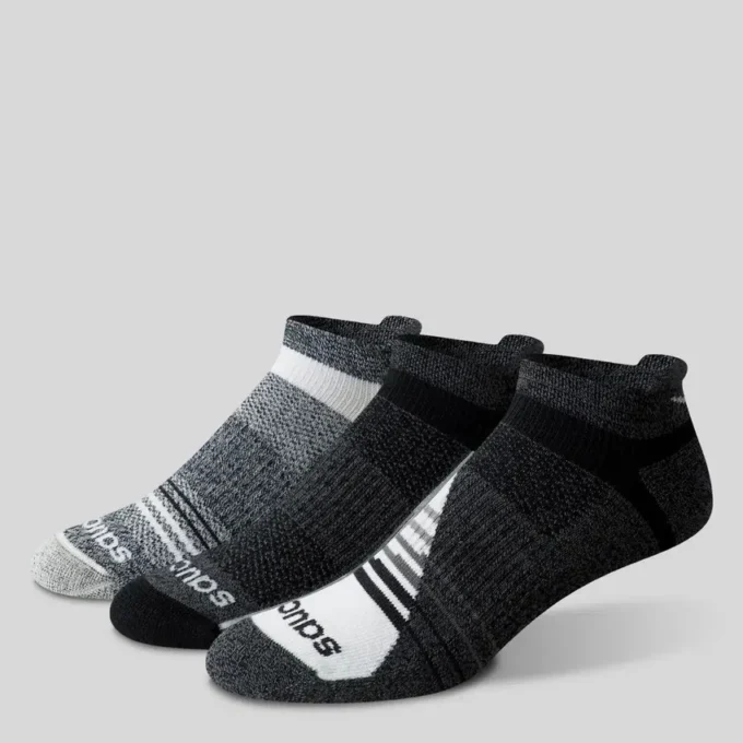 Inferno merino wool blend no show 3-pack sock