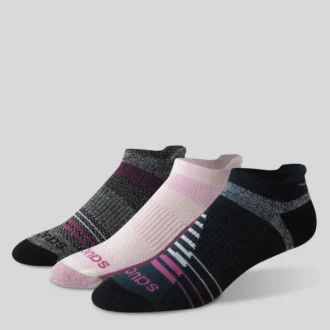 Inferno merino wool blend no show 3-pack sock