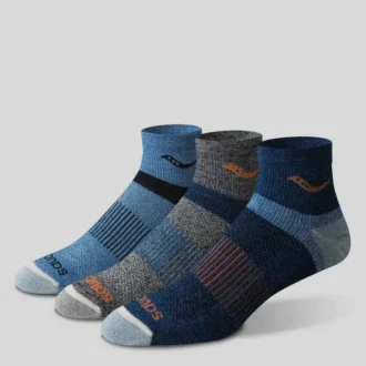 Inferno merino wool blend quarter 3-pack sock
