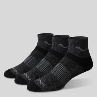 Inferno merino wool blend quarter 3-pack sock